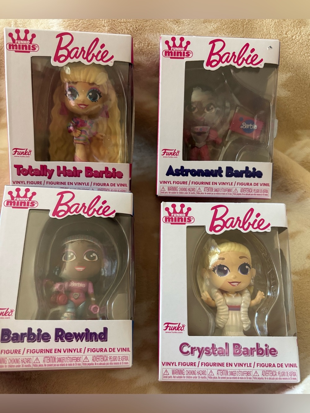 Collection of 4 Funko Minis Barbie vinyl figures